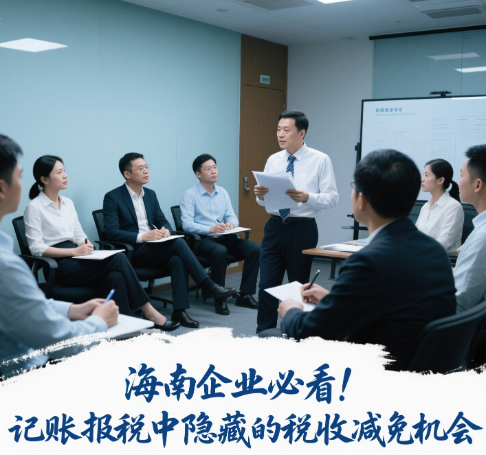 海南企業必看記賬報稅中隱藏的稅收減免機會